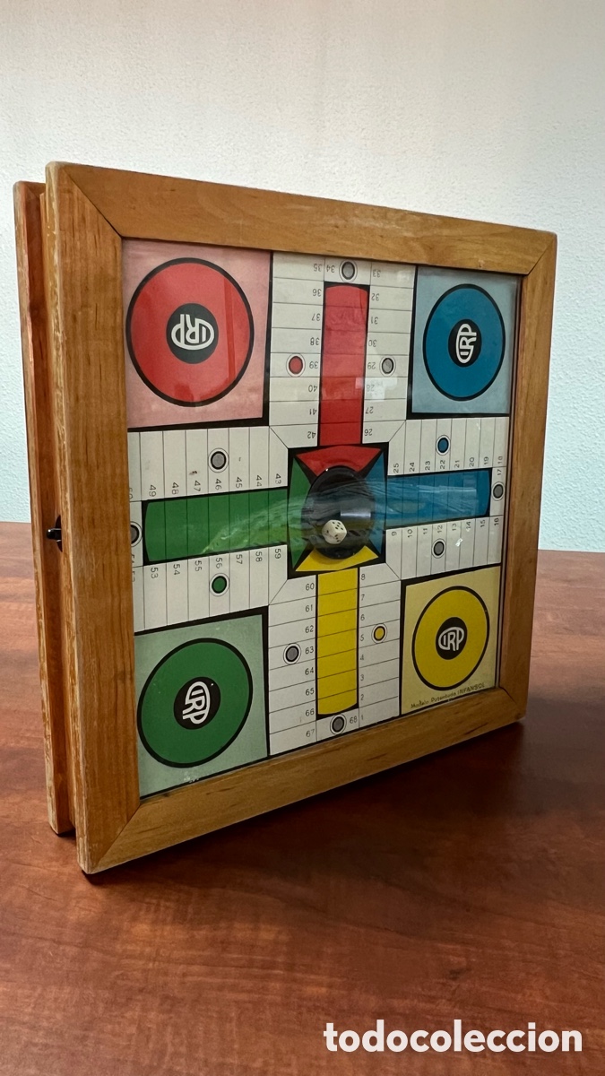 Juegos de mesa: ANTIGUO PARCHIS DE MADERA DE INFANSOL - Foto 8