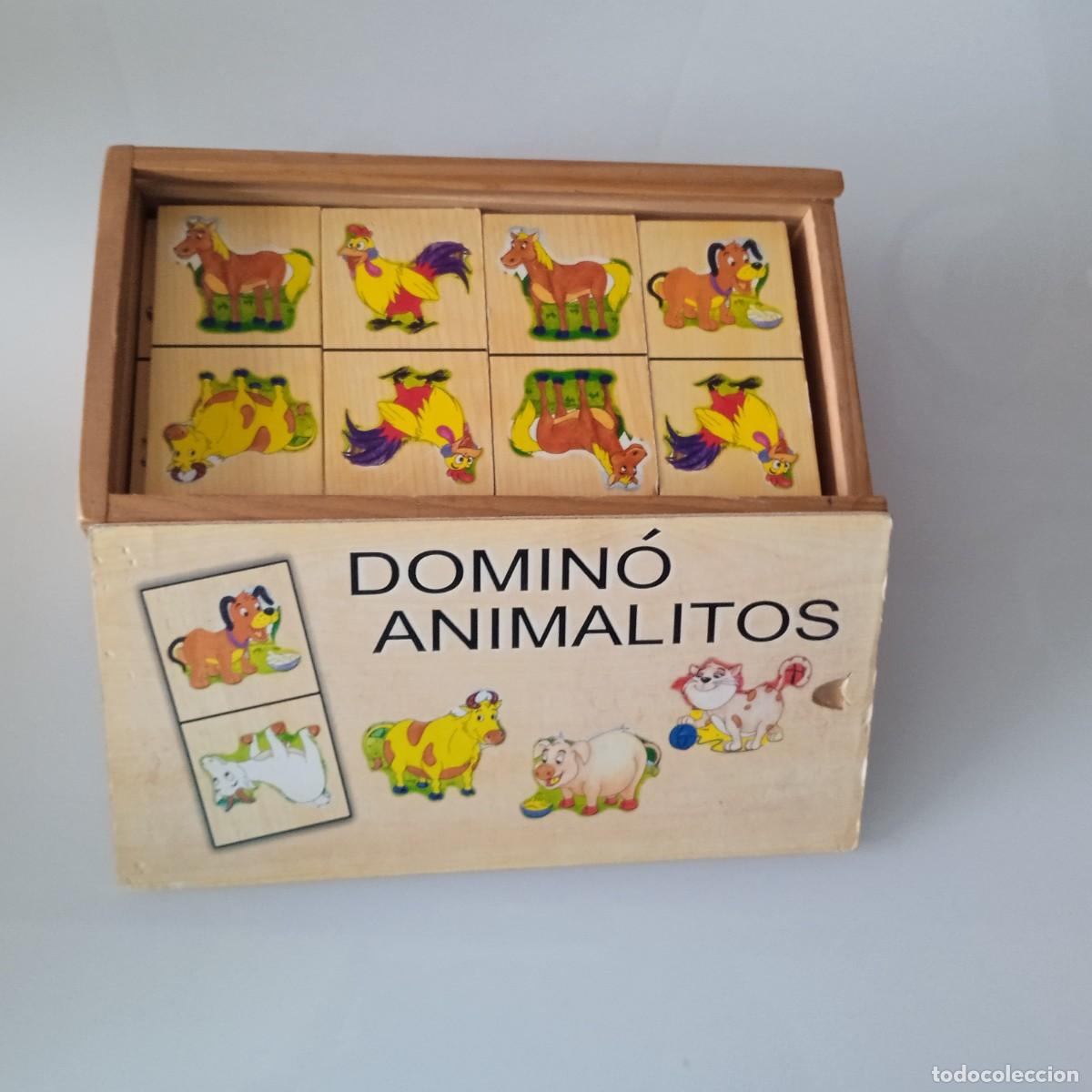 Juegos de mesa: DOMINO DE MADERA DE ANIMALITOS - Foto 2