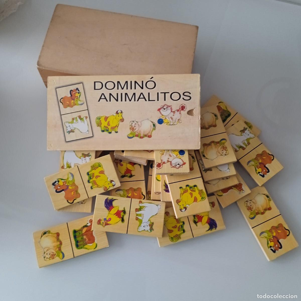 Juegos de mesa: DOMINO DE MADERA DE ANIMALITOS - Foto 4