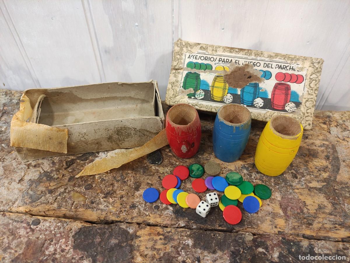 Juegos de mesa: Accesorios para el juego del parch&iacute;s madera - Foto 1