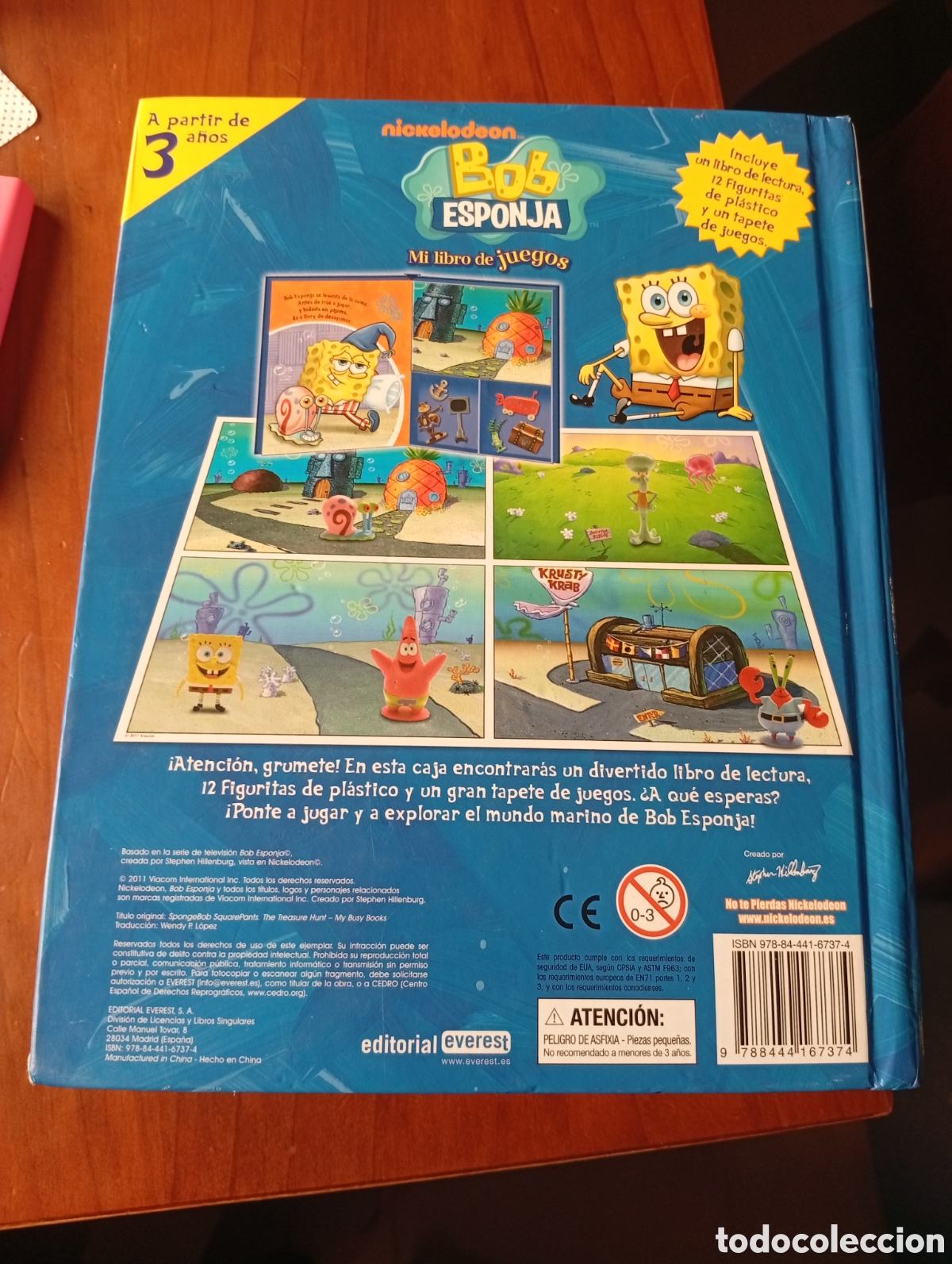 Juegos de mesa: MI LIBRO DE JUEGOS - BOB ESPONJA - LIBRO CON FIGURAS - Foto 2
