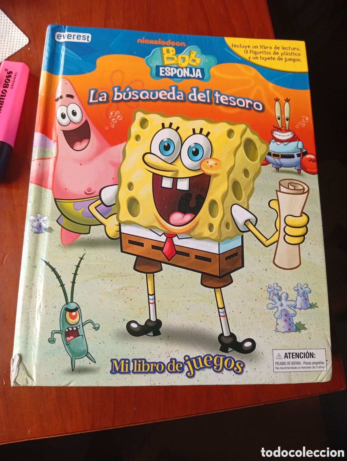 Juegos de mesa: MI LIBRO DE JUEGOS - BOB ESPONJA - LIBRO CON FIGURAS - Foto 1
