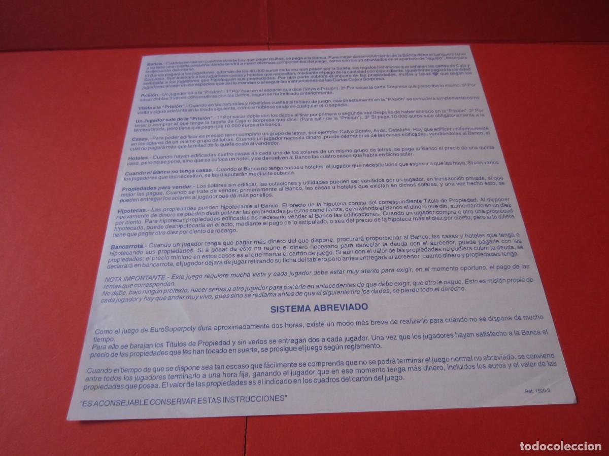 Juegos de mesa: Tablero de Juego e Instrucciones Superpoly (Falomir) - Foto 16