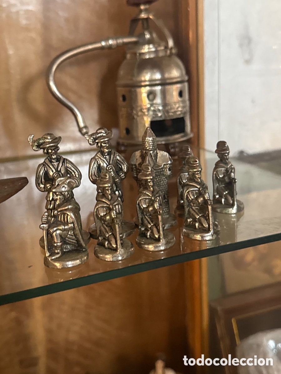 Juegos de mesa: Piezas de ajedrez met&aacute;licas - Foto 1