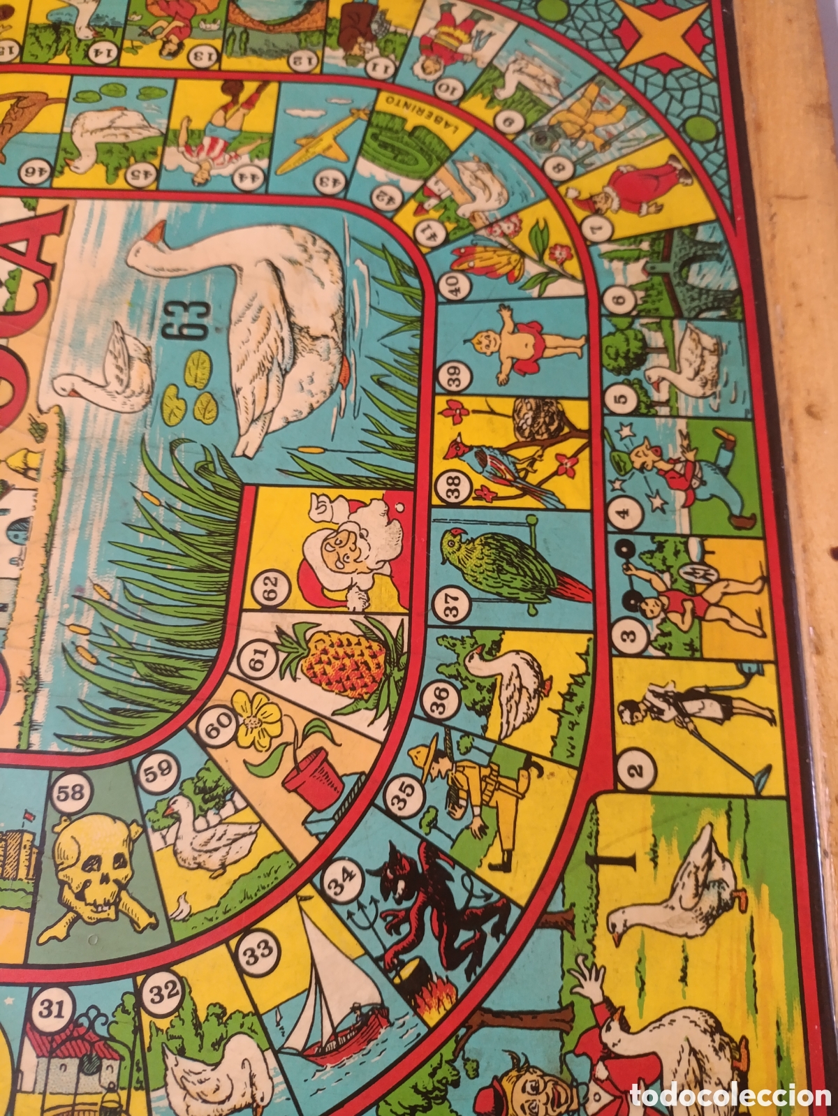 Juegos de mesa: Antiguo parchis a&ntilde;os 40-50 - Foto 4