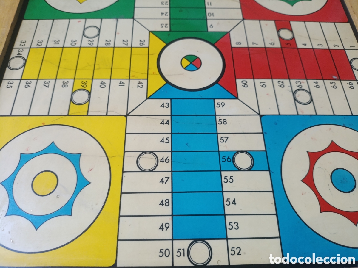 Juegos de mesa: Antiguo parchis a&ntilde;os 40-50 - Foto 8