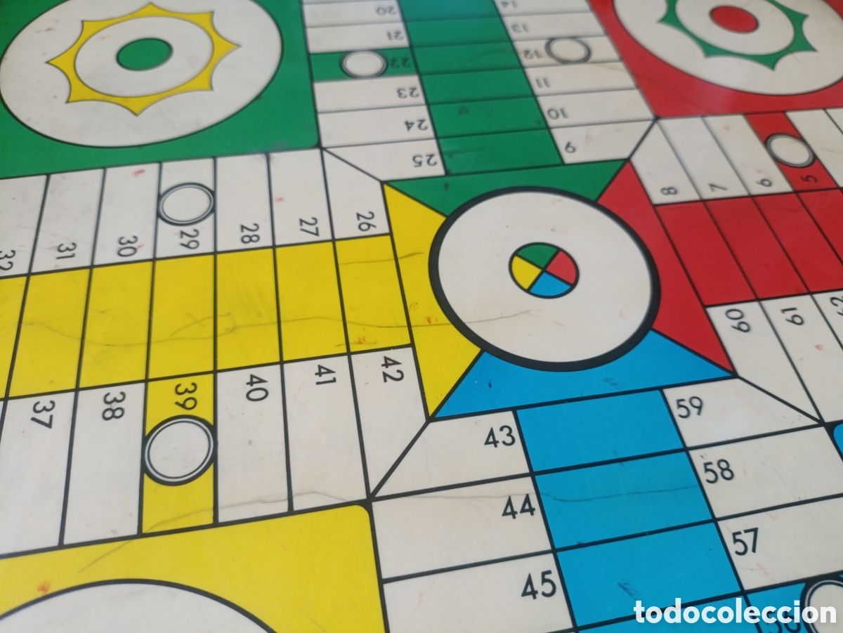 Juegos de mesa: Antiguo parchis a&ntilde;os 40-50 - Foto 9