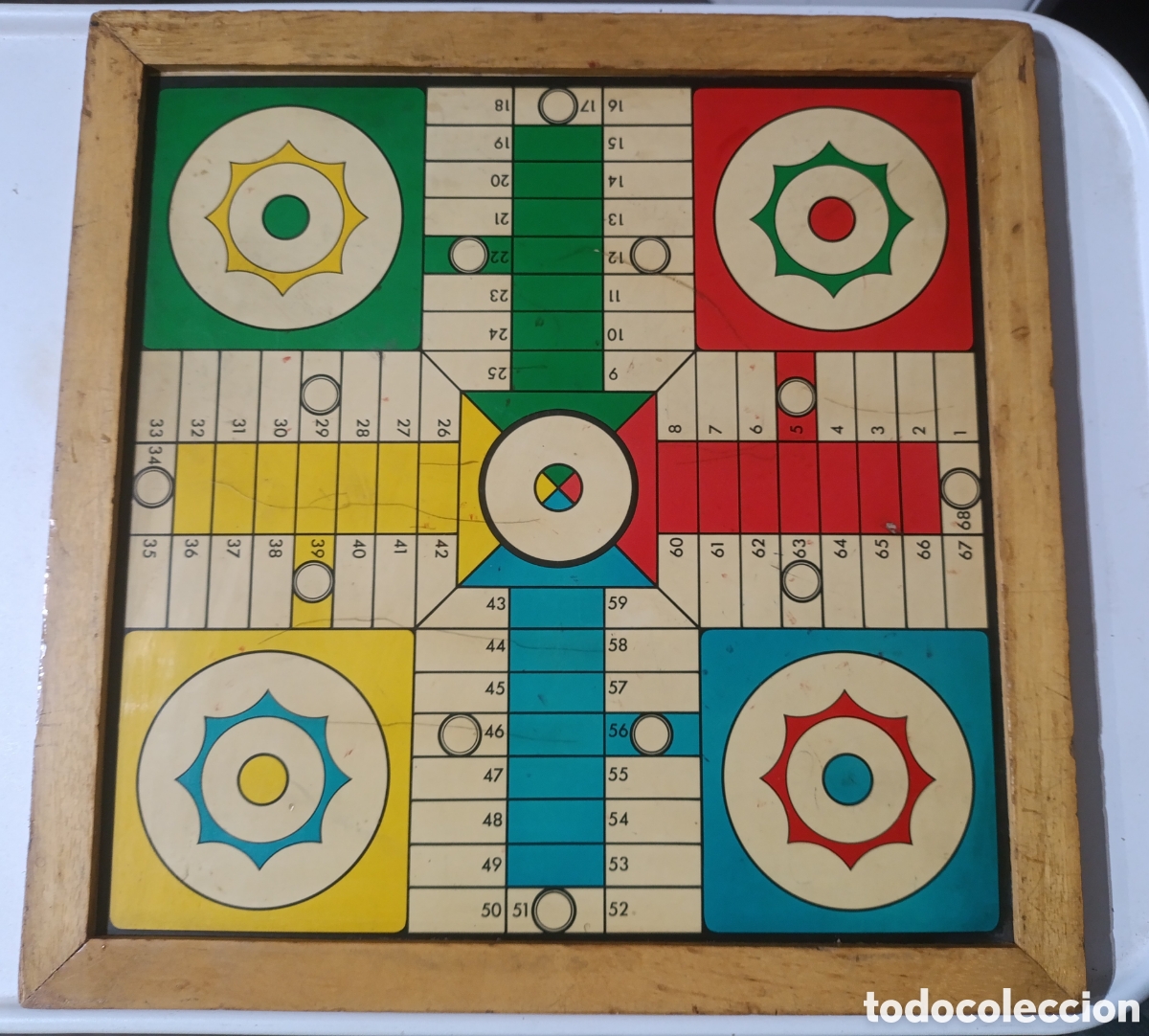 Juegos de mesa: Antiguo parchis a&ntilde;os 40-50 - Foto 1