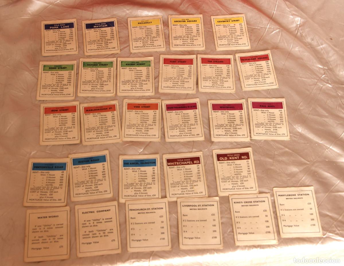 Juegos de mesa: Monopoly de londres Waddingtons 1961 - Foto 11