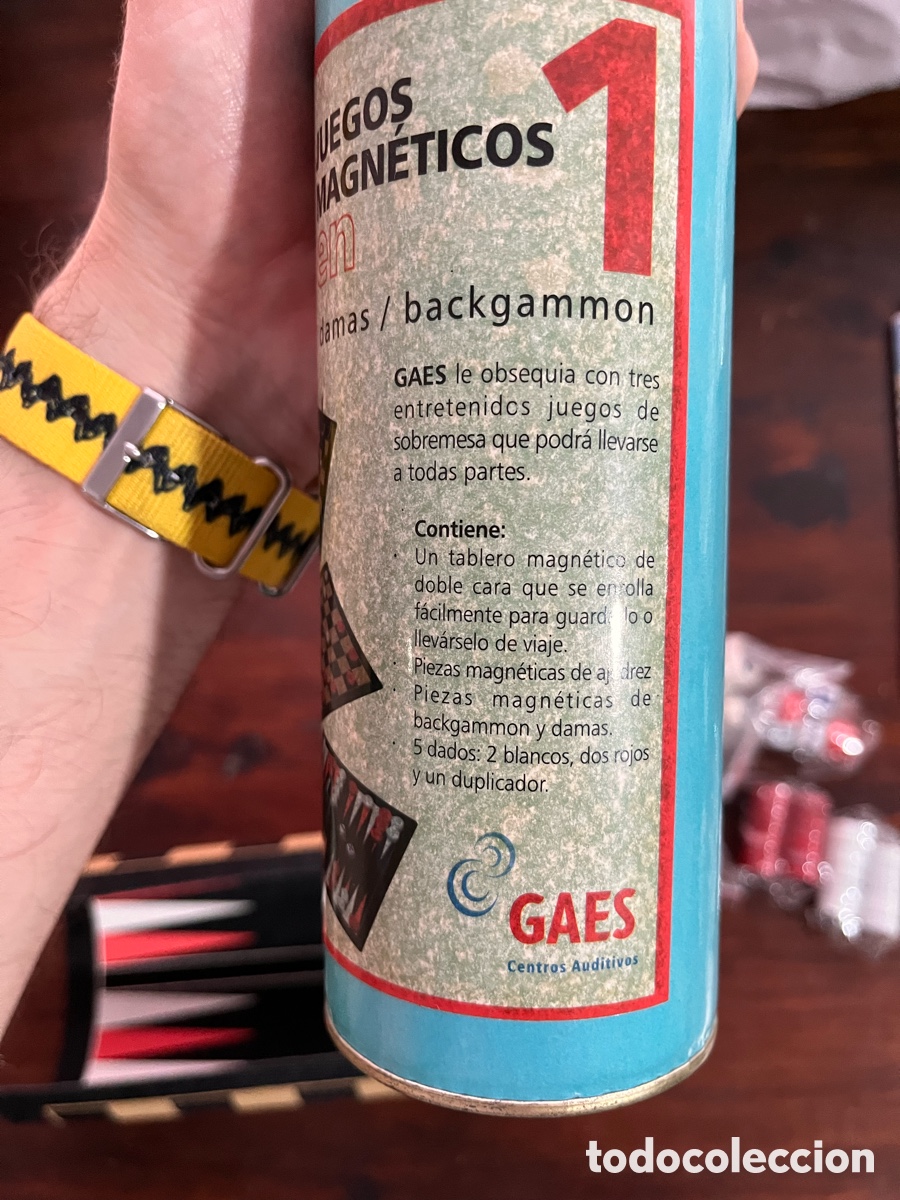 Juegos de mesa: Juego de mesa magn&eacute;tico ajedrez, backgammon y damas. - Foto 2