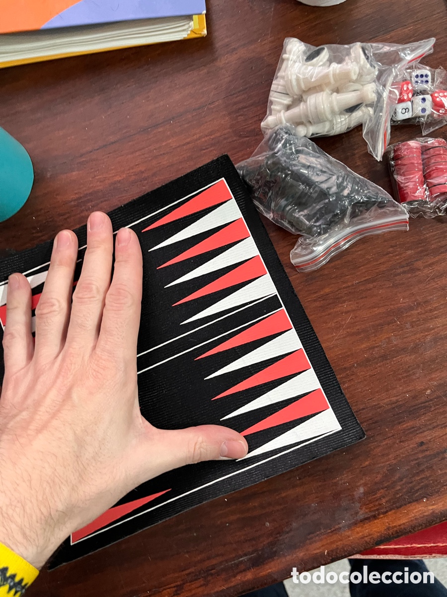 Juegos de mesa: Juego de mesa magn&eacute;tico ajedrez, backgammon y damas. - Foto 3