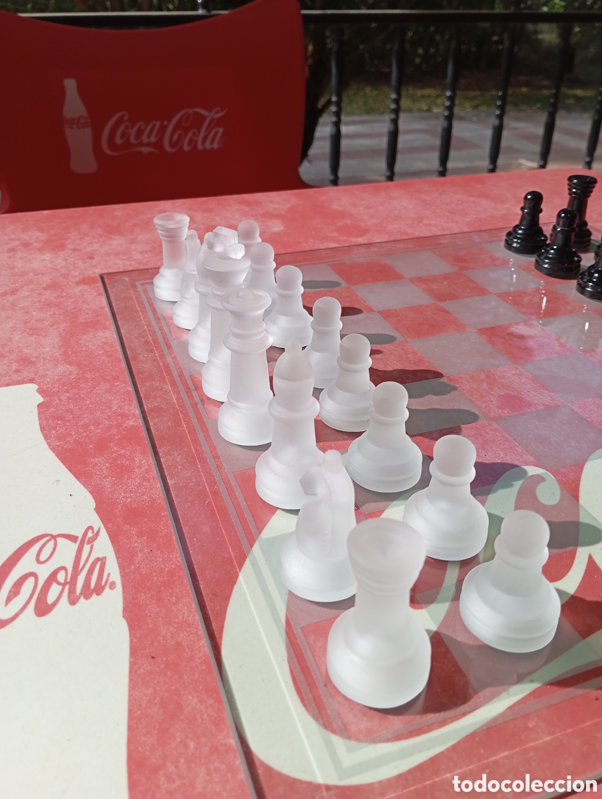 Juegos de mesa: JUEGO DE AJEDREZ EN CRISTAL COMO NUEVO - Foto 2