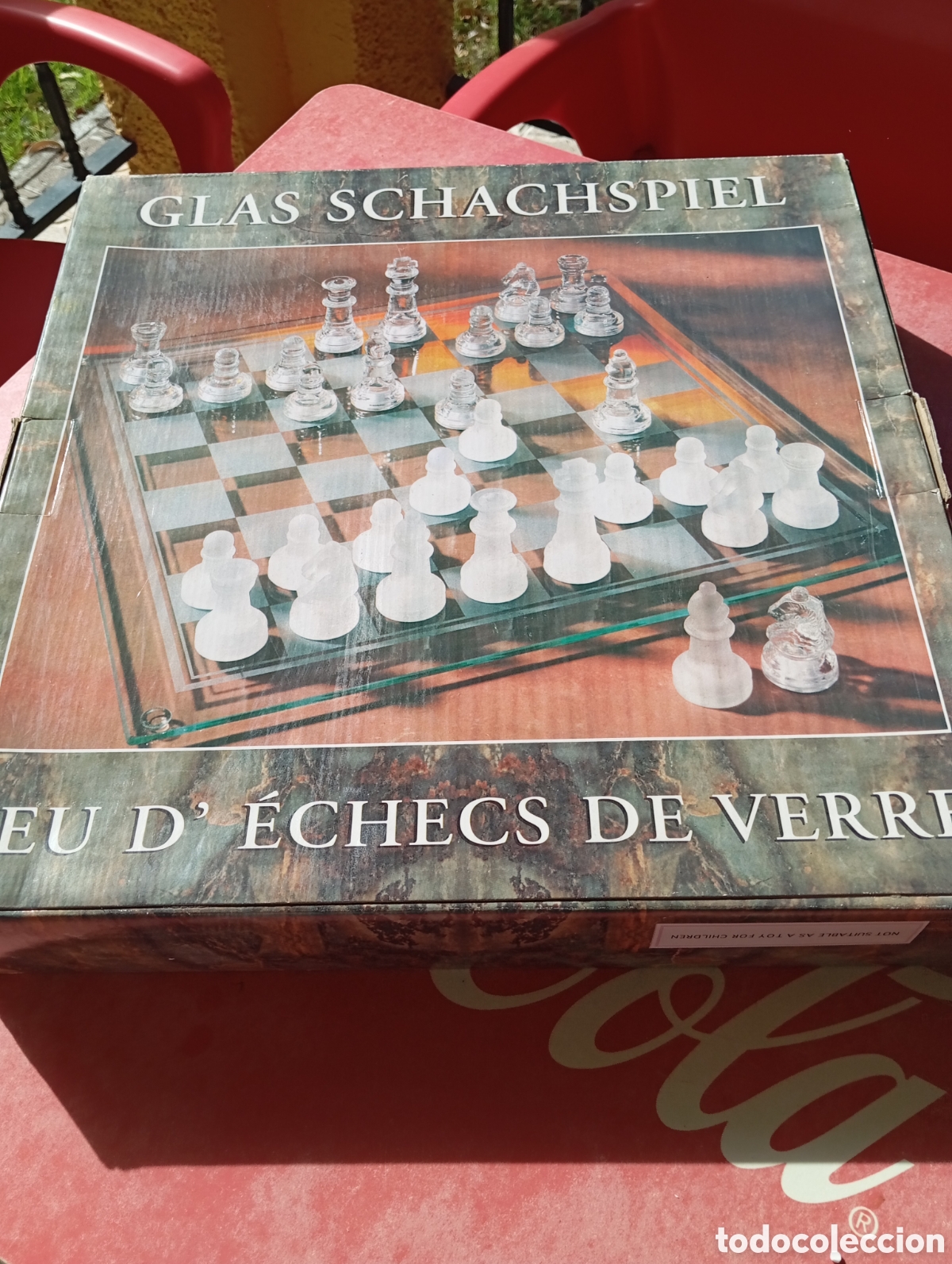 Juegos de mesa: JUEGO DE AJEDREZ EN CRISTAL COMO NUEVO - Foto 8