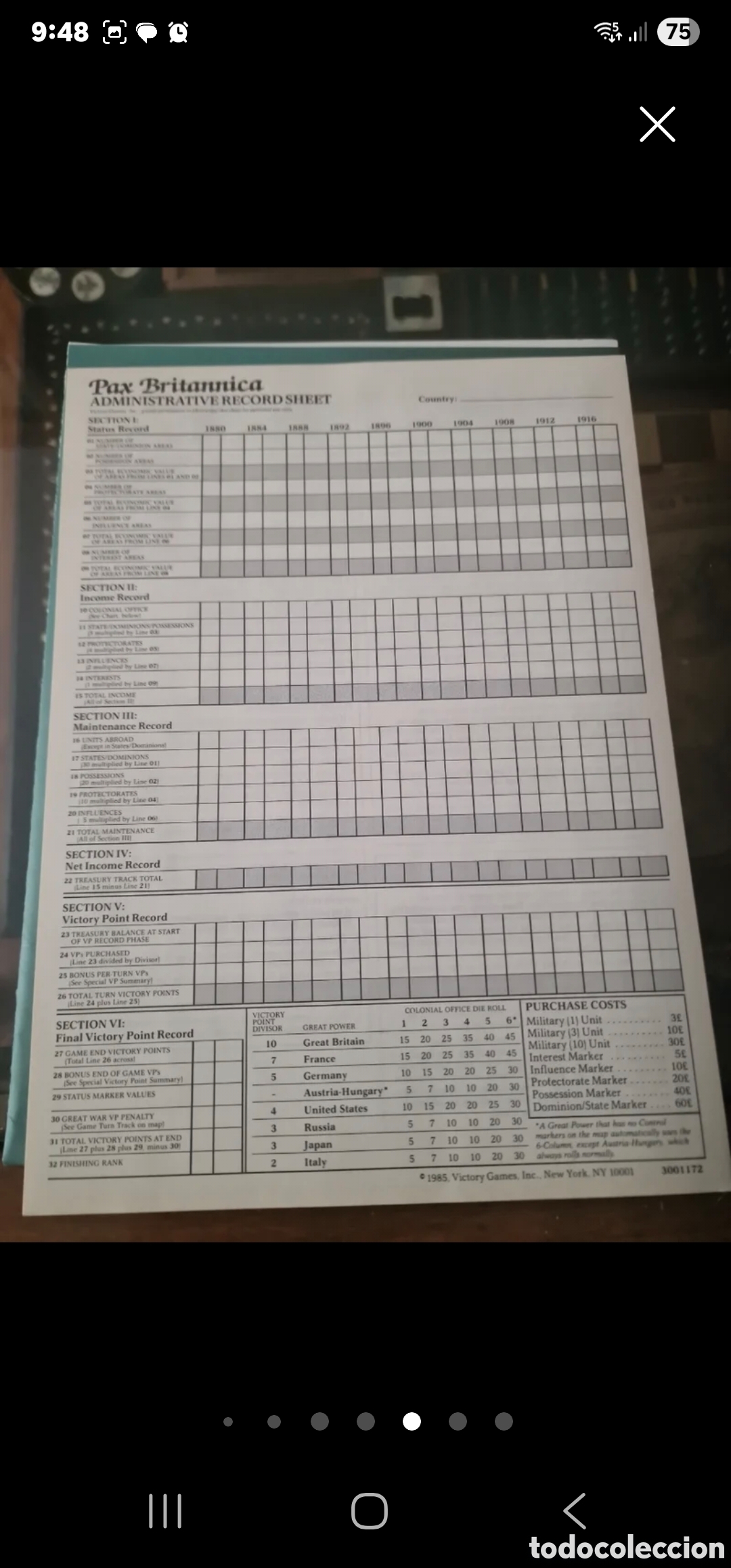 Juegos de mesa: Juego de mesa Pax Britannica - Foto 6