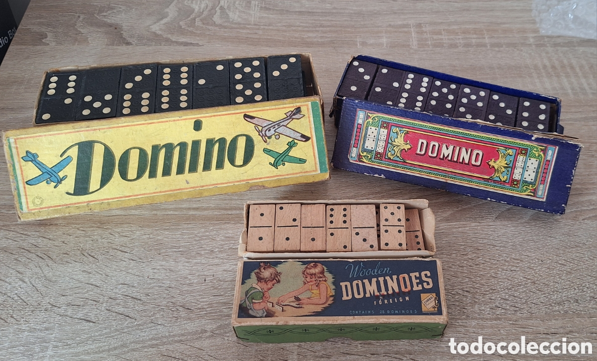 Juegos de mesa: Lote de 3 Juegos de Domin&oacute; - Foto 1