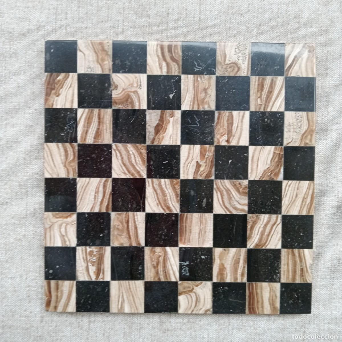 Juegos de mesa: PEQUE&Ntilde;O TABLERO DE AJEDREZ DE M&Aacute;RMOL - Foto 1