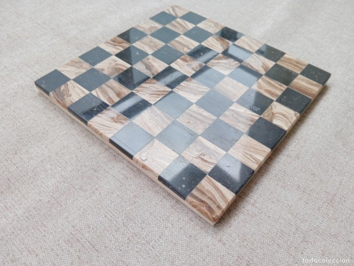 Juegos de mesa: PEQUE&Ntilde;O TABLERO DE AJEDREZ DE M&Aacute;RMOL - Foto 2