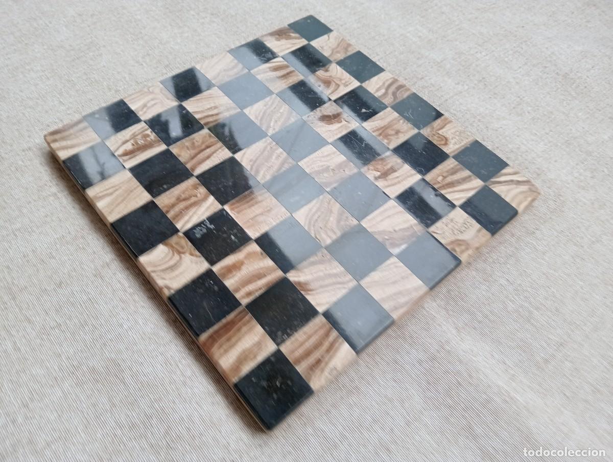 Juegos de mesa: PEQUE&Ntilde;O TABLERO DE AJEDREZ DE M&Aacute;RMOL - Foto 3