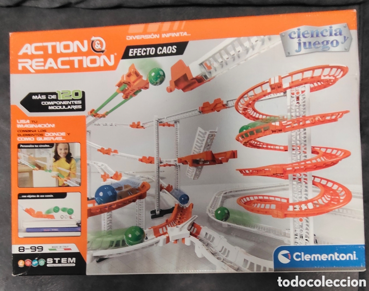 Juegos de mesa: Juego de construcci&oacute;n &ldquo;Action & Reaction &ndash; Efecto Caos&rdquo; de Clementoni (STEM) - Foto 1