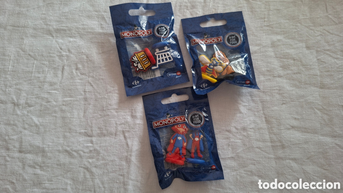 Juegos de mesa: 6 Fichas MONOPOLY CARREFOUR - Foto 1