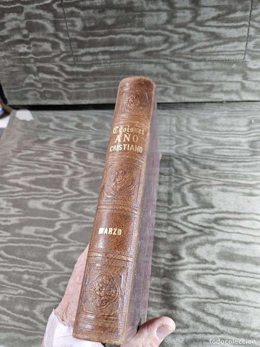 Juegos de mesa: libro antigo 1862 mes del a&ntilde;o cristiano - Foto 1