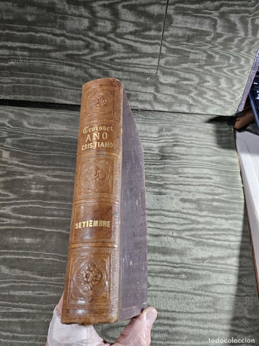 Juegos de mesa: libro antigo 1862 mes del a&ntilde;o cristiano - Foto 1