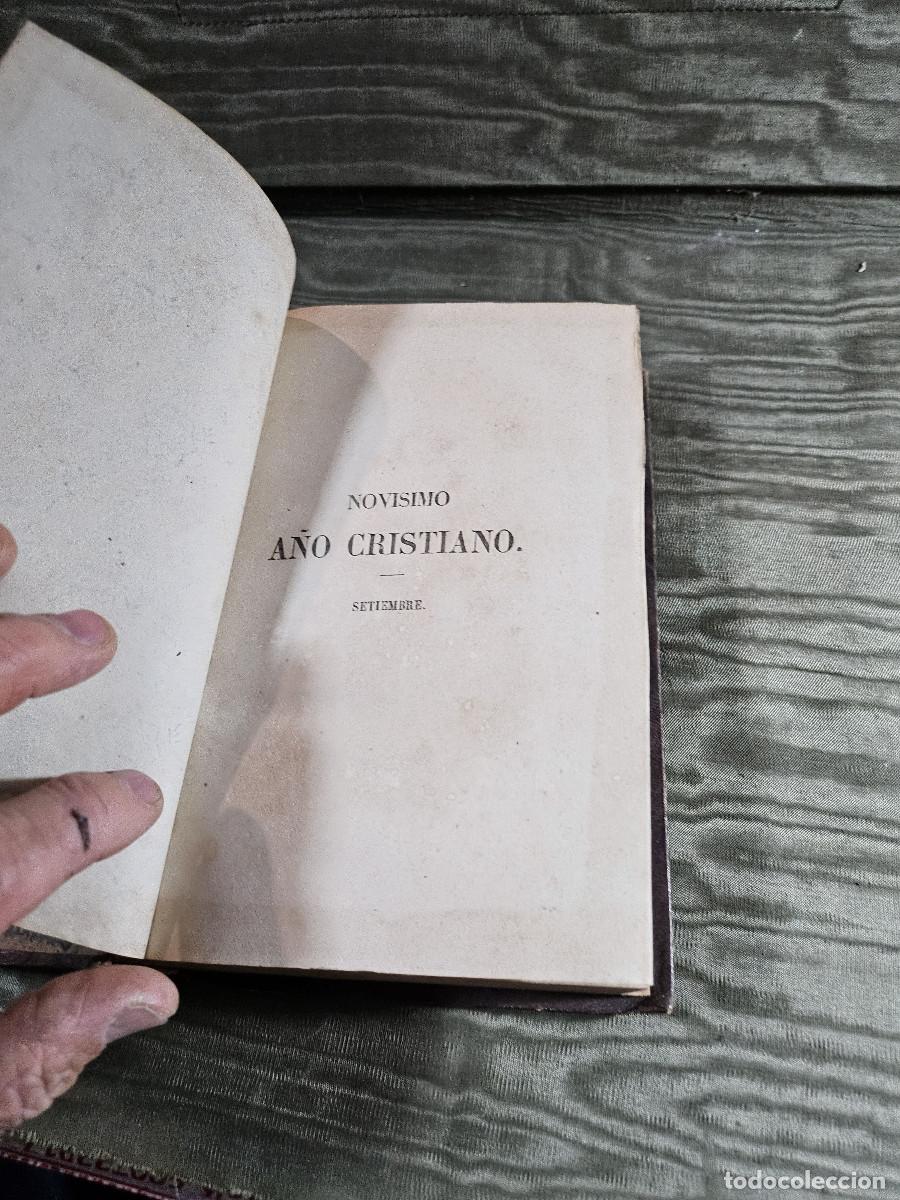 Juegos de mesa: libro antigo 1862 mes del a&ntilde;o cristiano - Foto 3