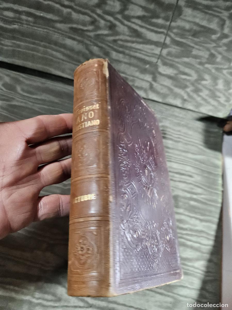 Juegos de mesa: libro antigo 1862 mes del a&ntilde;o cristiano - Foto 2