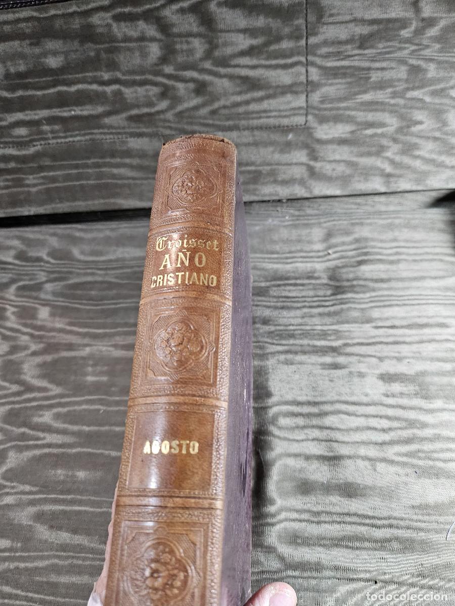 Juegos de mesa: libro antigo 1862 mes del a&ntilde;o cristiano - Foto 1