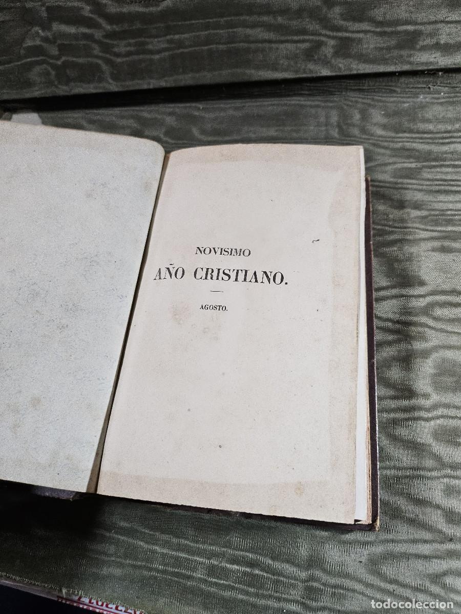 Juegos de mesa: libro antigo 1862 mes del a&ntilde;o cristiano - Foto 3