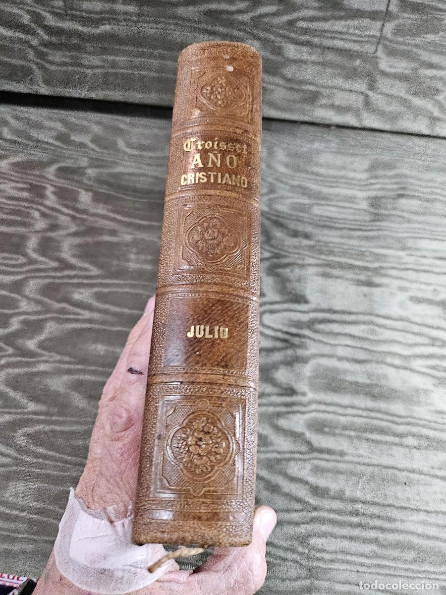Juegos de mesa: libro antigo 1862 mes del a&ntilde;o cristiano - Foto 2