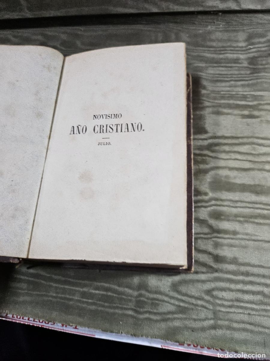Juegos de mesa: libro antigo 1862 mes del a&ntilde;o cristiano - Foto 4