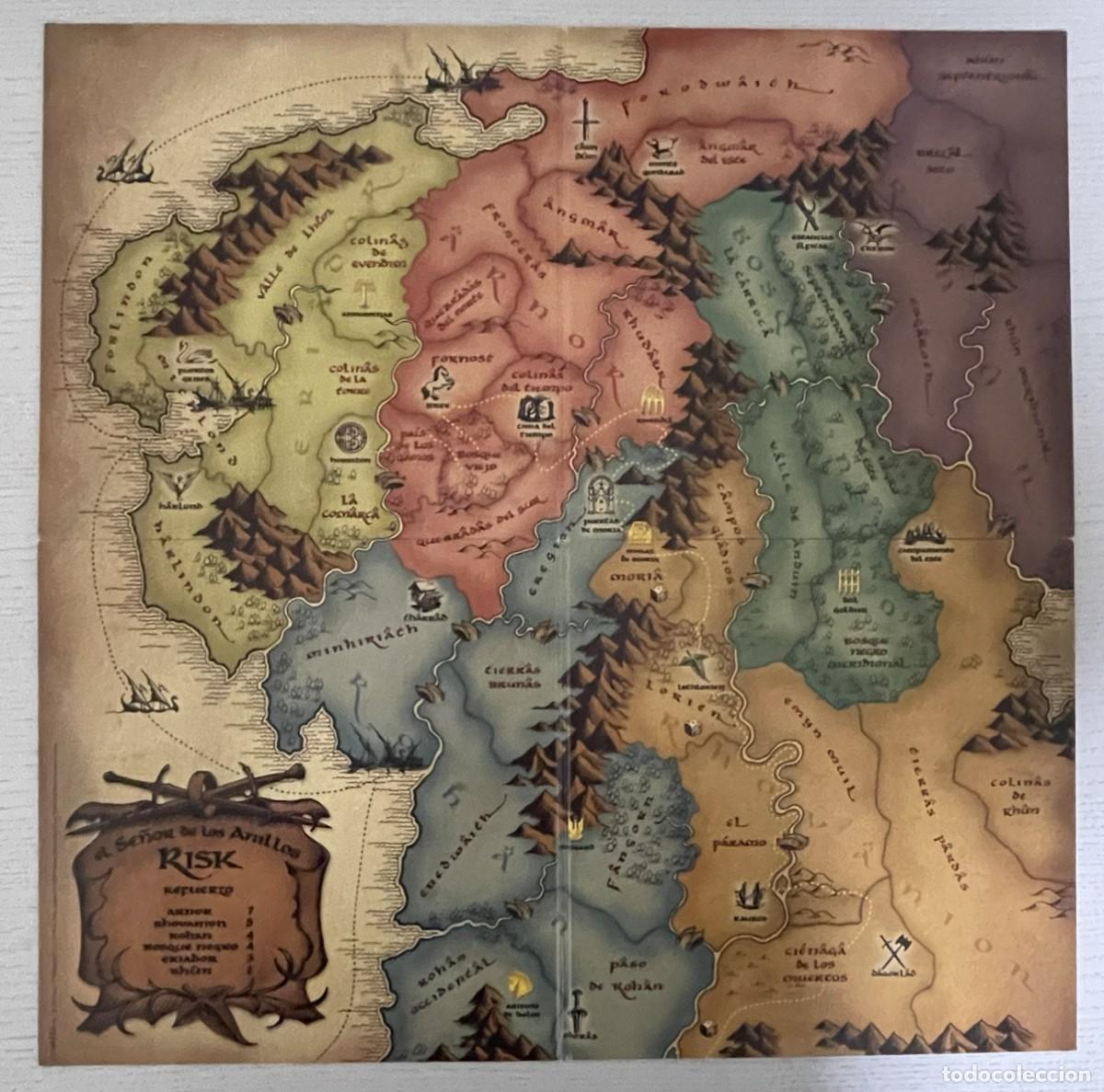 Juegos de mesa: RISK EL SE&Ntilde;OR DE LOS ANILLOS - PARKER 2002 - INCOMPLETO - Foto 5