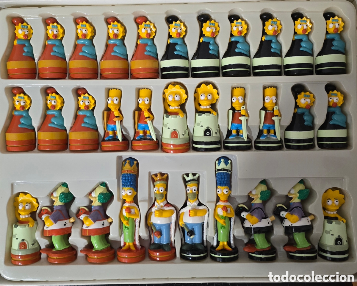 Juegos de mesa: Ajedrez oficial de United Labels de Los Simpson 3D - Foto 2