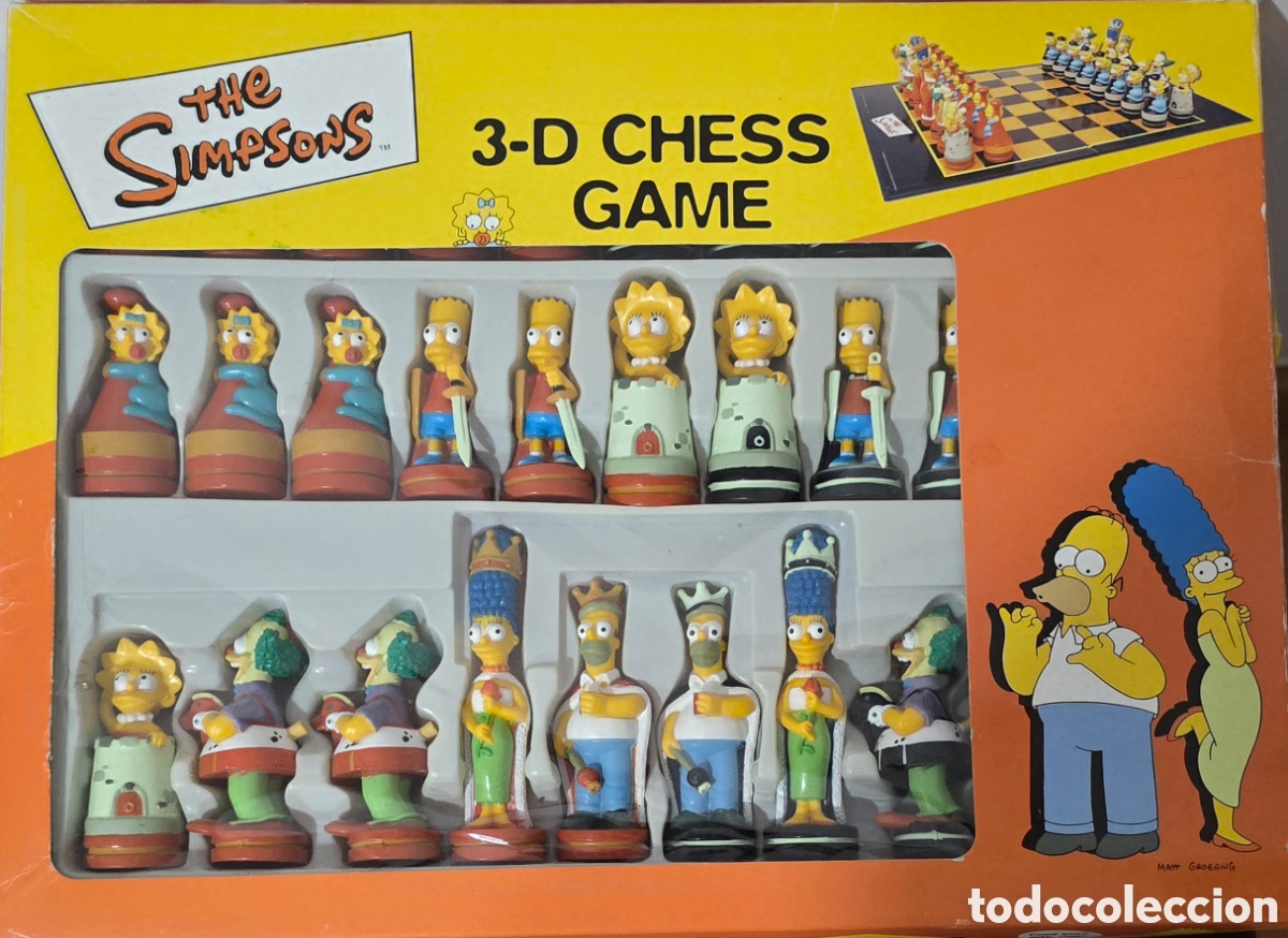 Juegos de mesa: Ajedrez oficial de United Labels de Los Simpson 3D - Foto 1