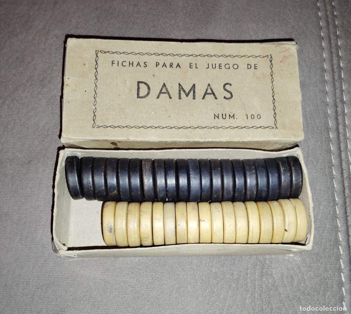 Juegos de mesa: FICHAS PARA EL JUEGO DE DAMAS, N&uacute;m. 100, MADERA - Foto 2
