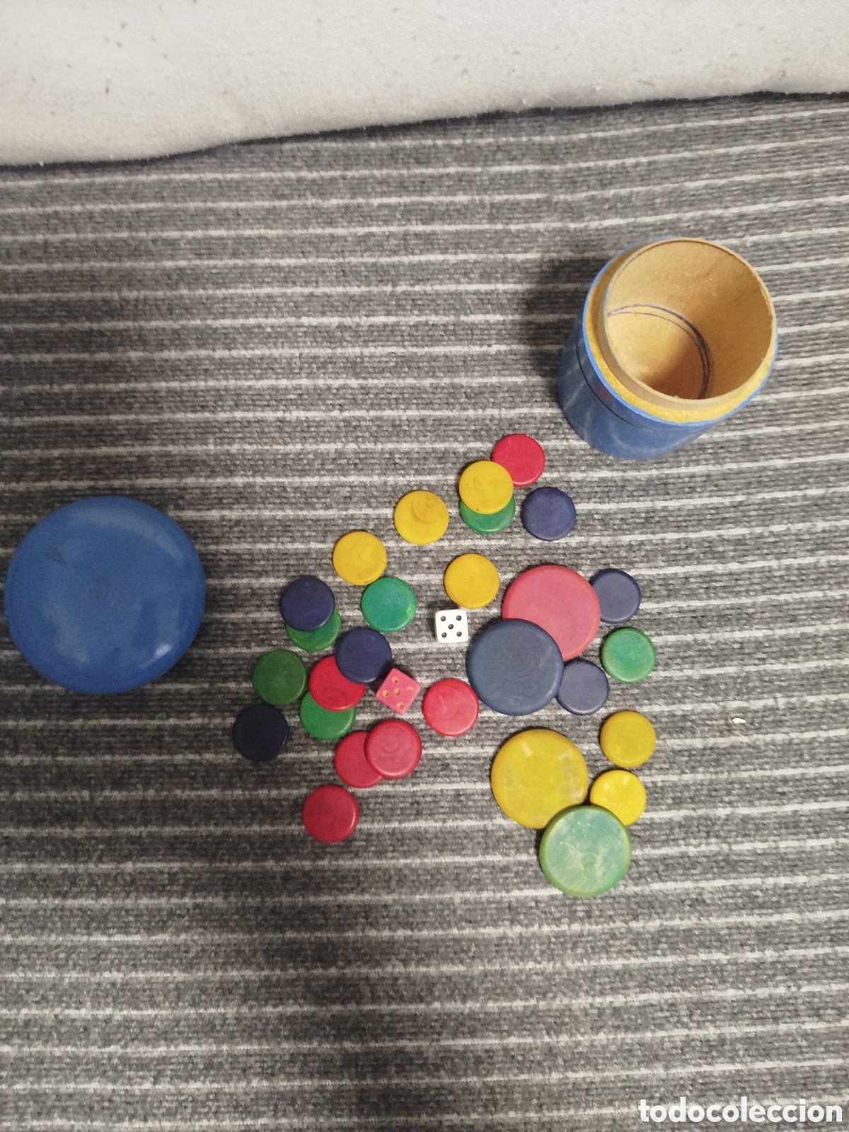 Juegos de mesa: Antiguas fichas de madera - Foto 2