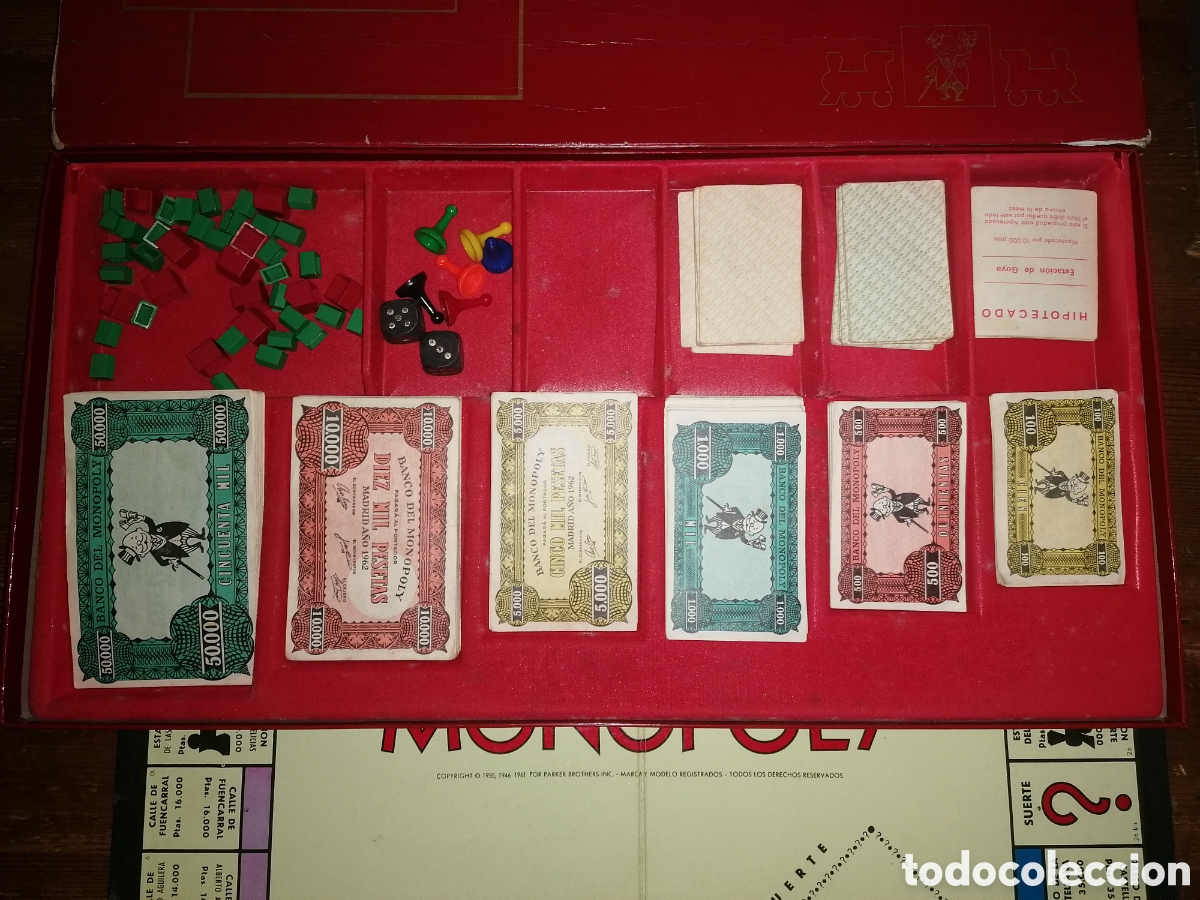 Juegos de mesa: Antiguo MONOPOLY de BORRAS - Raro - Foto 4
