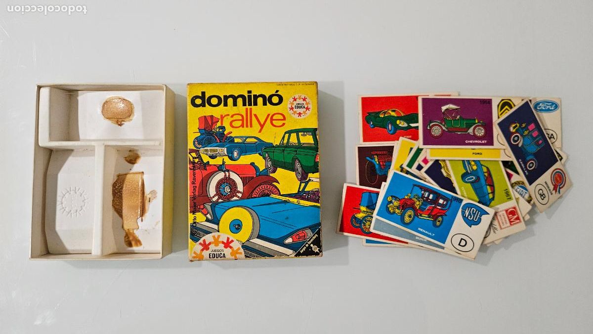 Juegos de mesa: Domin&oacute; rallye / EDUCA / 1969 / Incompleto - Foto 3