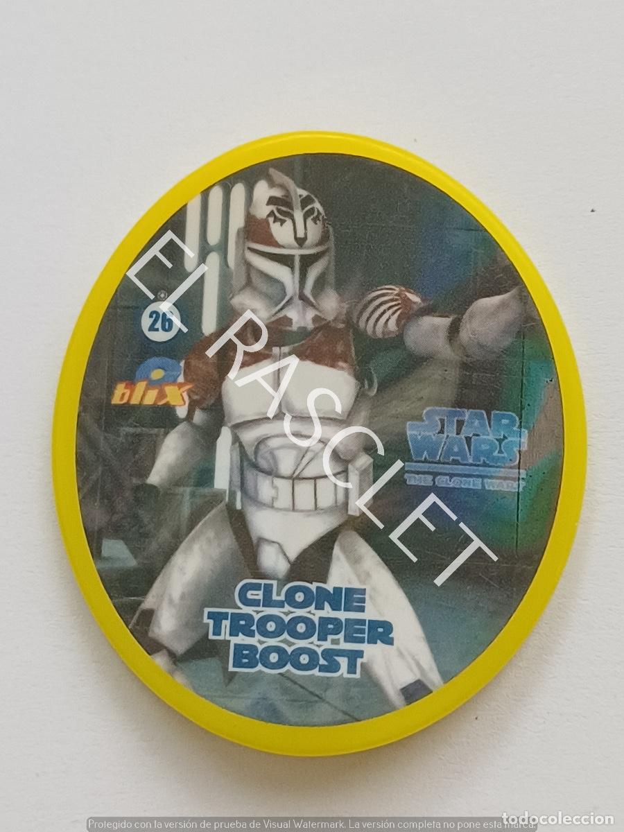 Juegos de mesa: FICHA OVALADA - BLIX - STAR WARS - N&ordm; 26 - CLONE - TROOPER - BOOST - - Foto 1