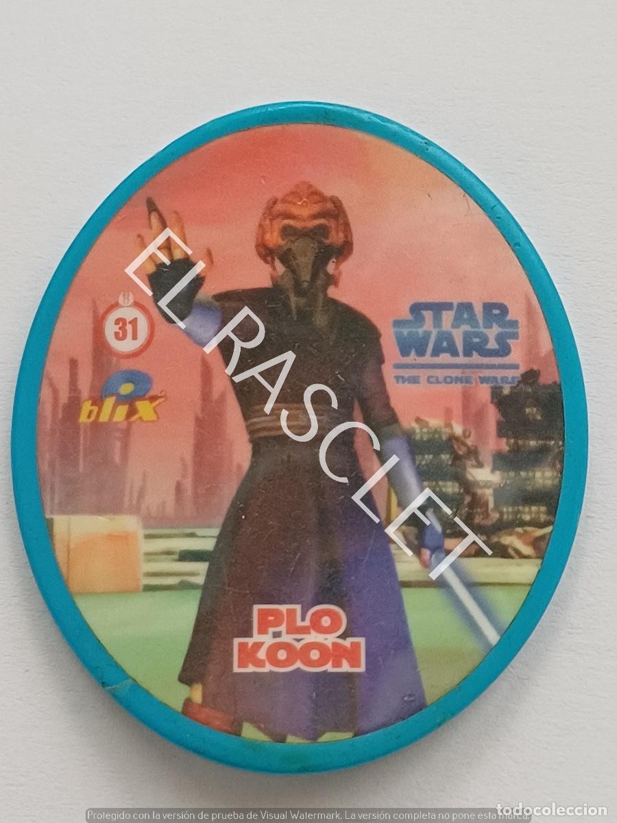 Juegos de mesa: FICHA OVALADA - BLIX - STAR WARS - N&ordm; 31 - PLO KOON - - Foto 1