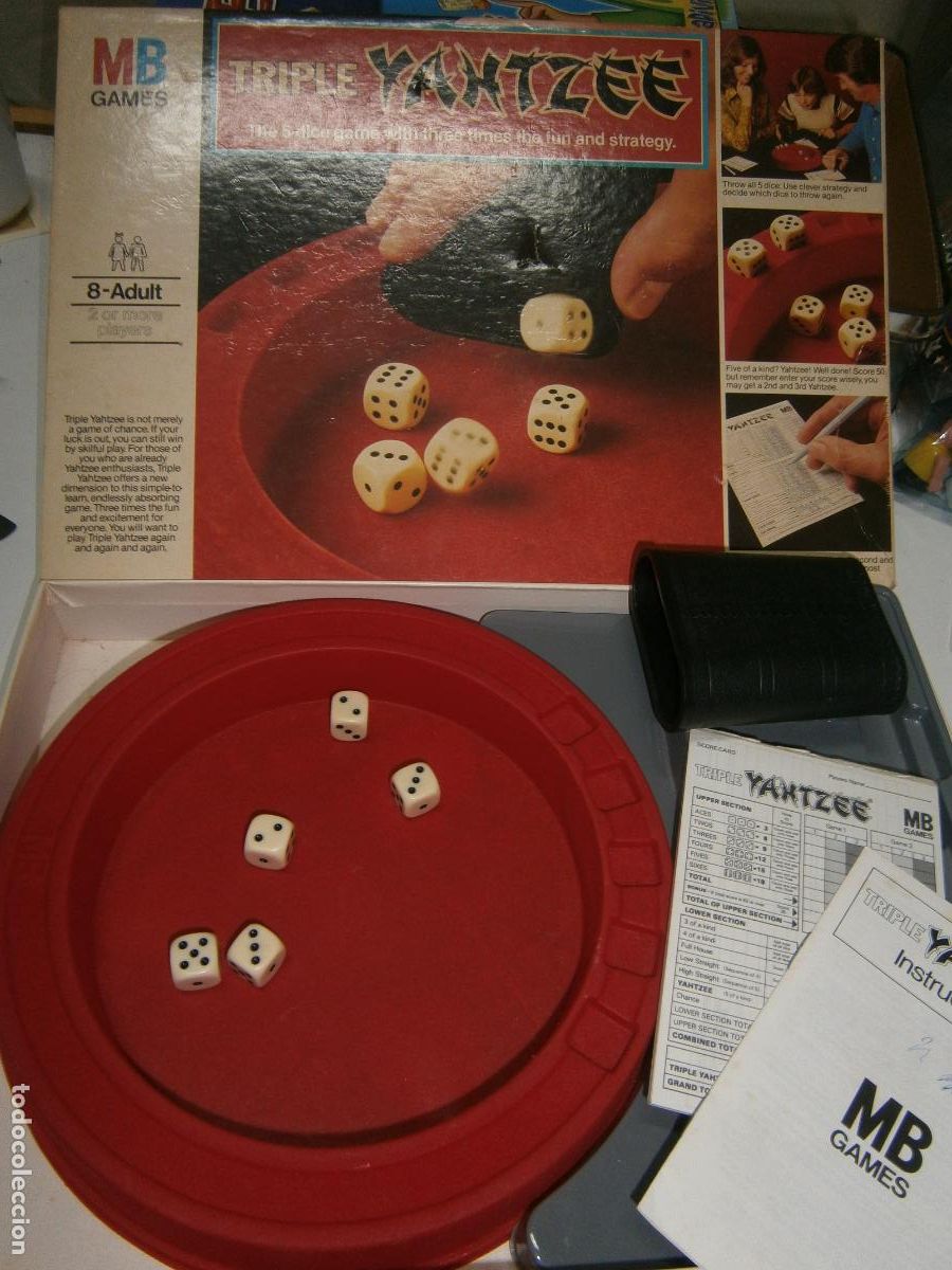 Juegos de mesa: ANTIGUO JUEGO - TRIPLE YANTZEE - Foto 1