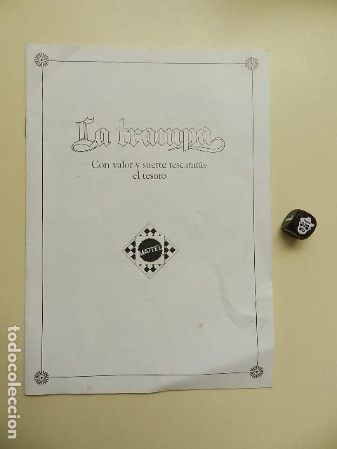 Juegos de mesa: Dado e instrucciones LA TRAMPA de Mattel - Foto 1