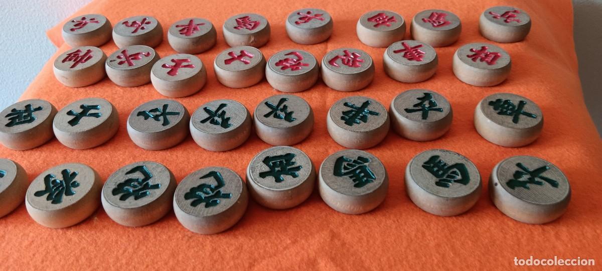Juegos de mesa: AJEDREZ CHINO DE FICHAS DE MADERA - Foto 4