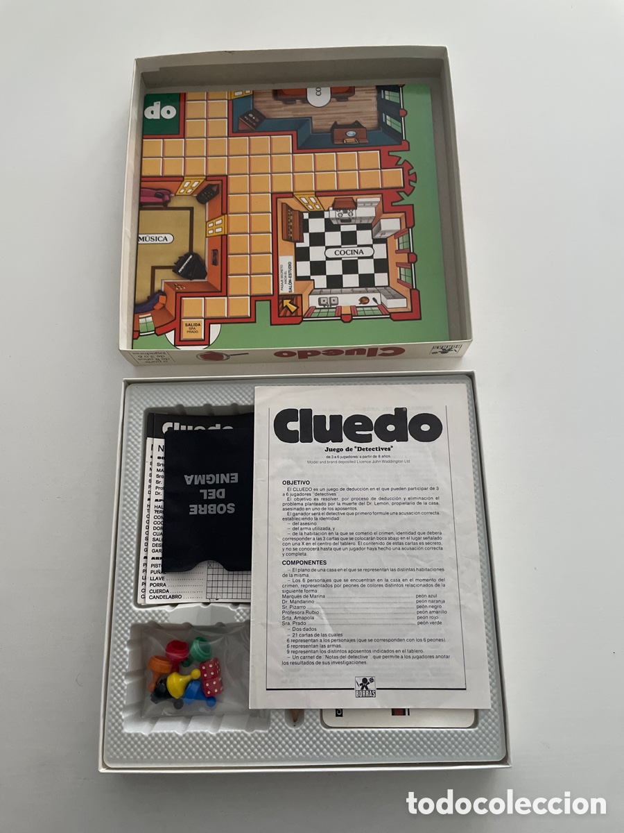 Juegos de mesa: CLUEDO Juego de Mesa COMPLETO - Foto 4