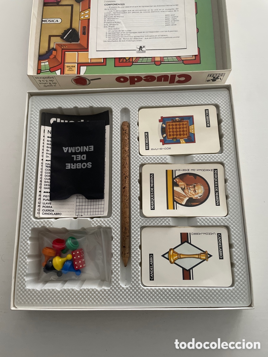 Juegos de mesa: CLUEDO Juego de Mesa COMPLETO - Foto 5