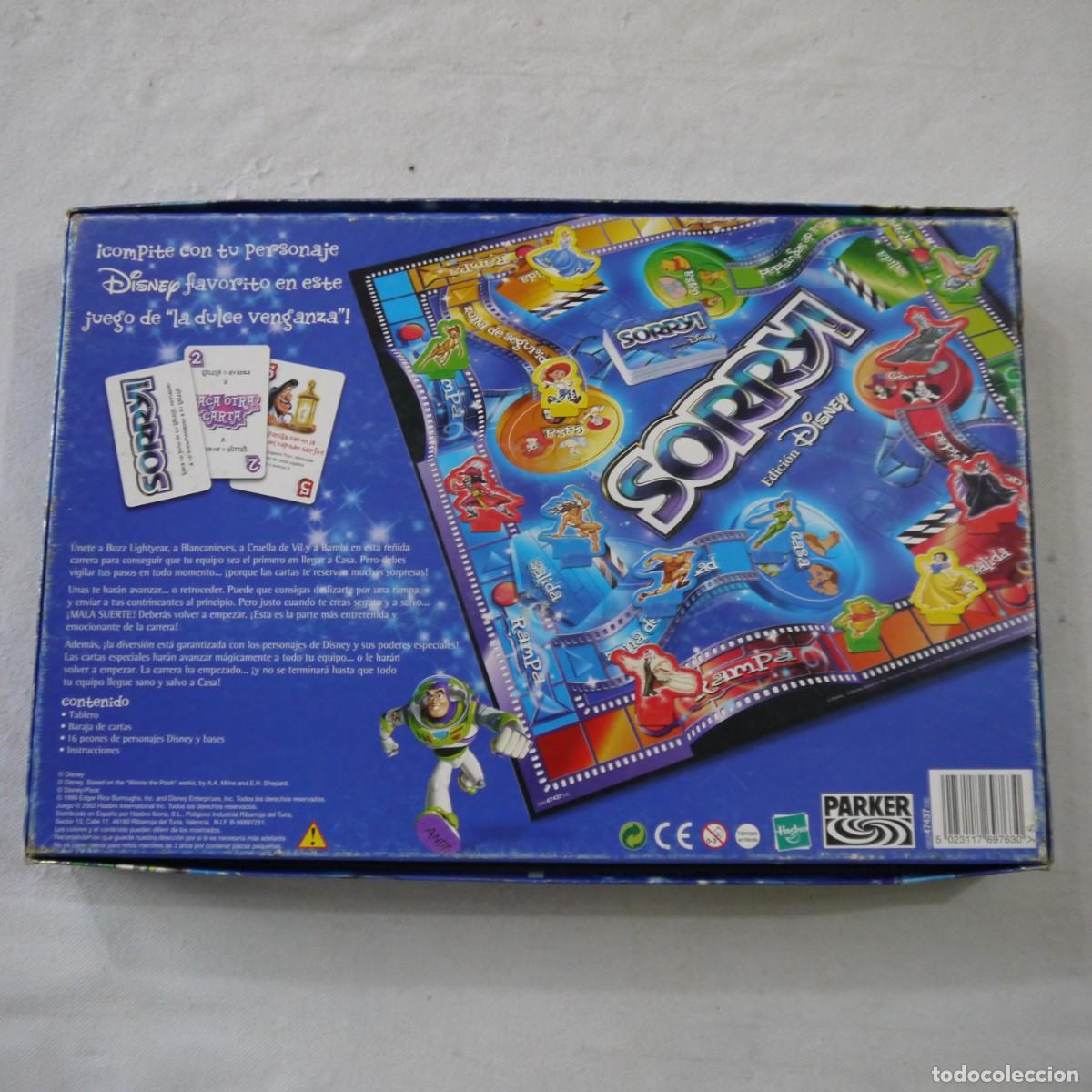 Juegos de mesa: SORRY! EDICI&Oacute;N DISNEY - PARKER - 2002 - Foto 6