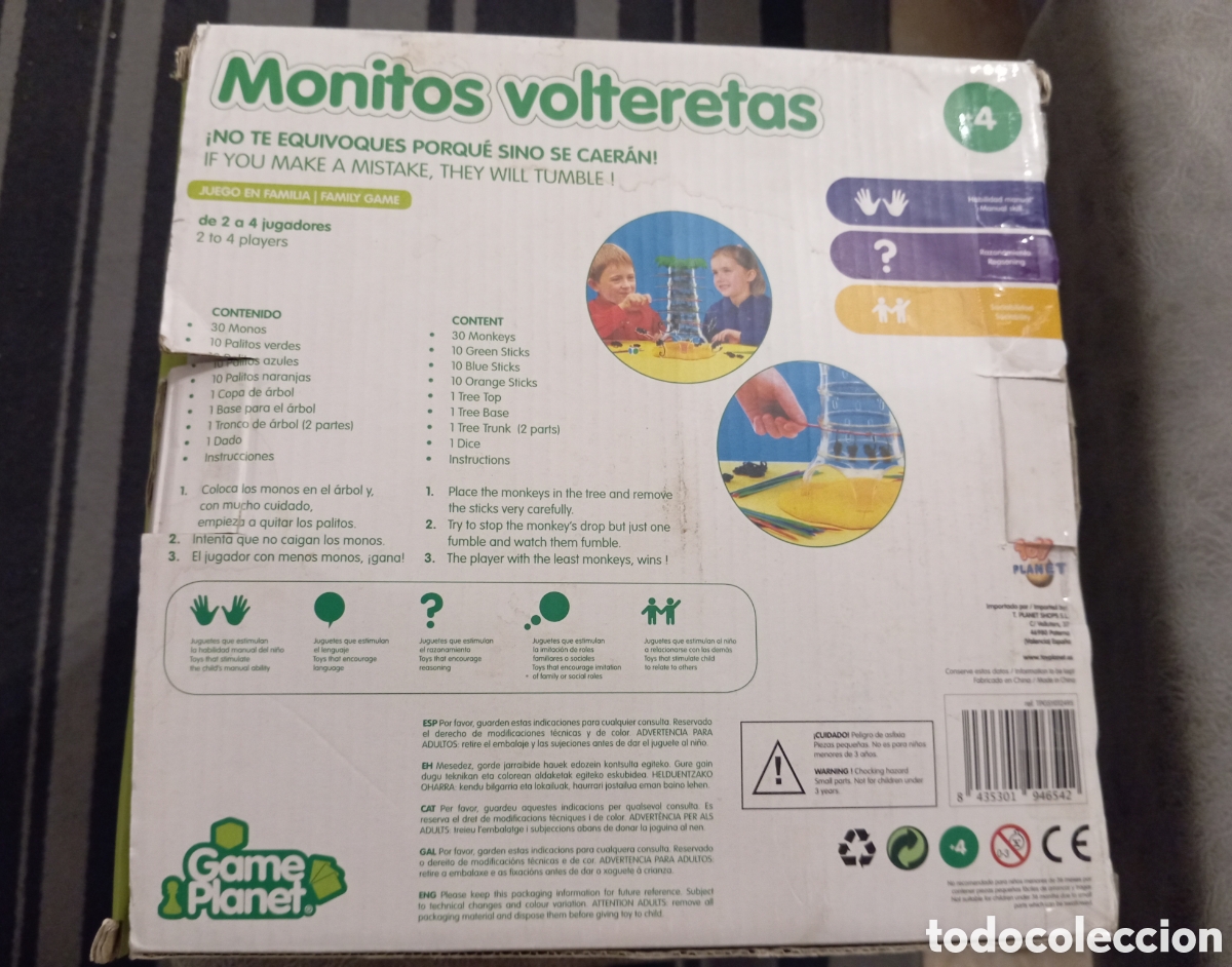 Juegos de mesa: Monitos volteretas juego familiar - Foto 2