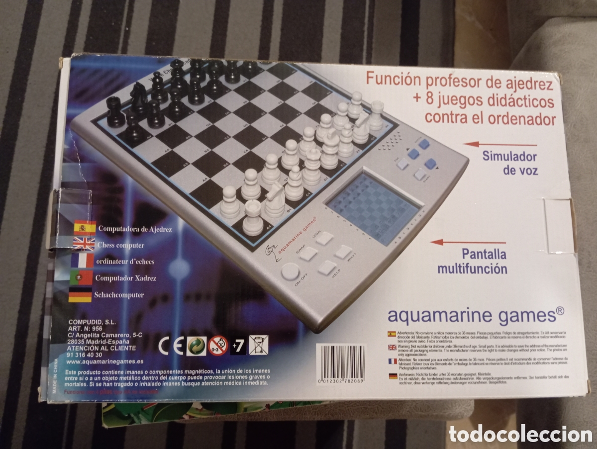 Juegos de mesa: Aquamarine Chess computadora Ajedrez - Foto 2