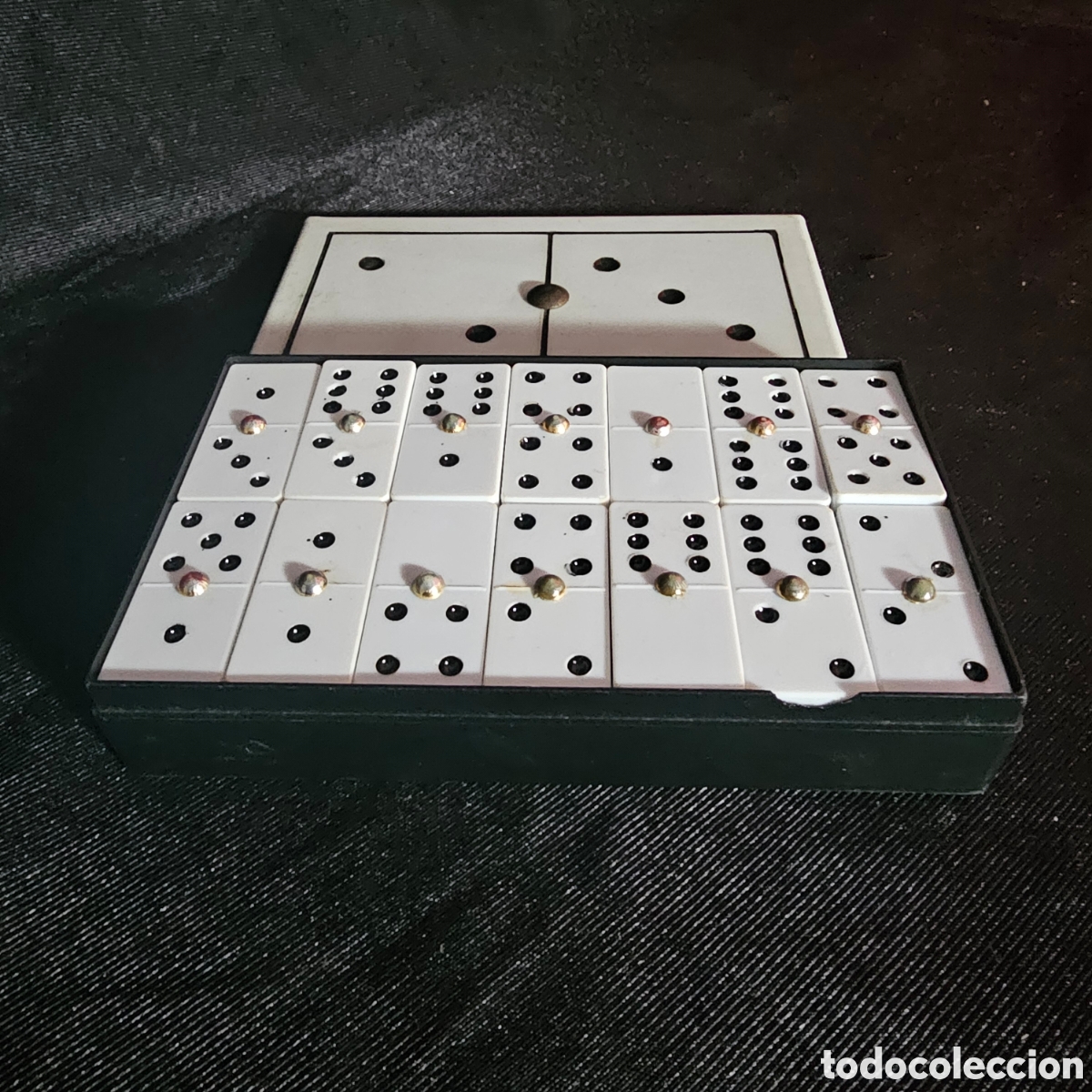 Juegos de mesa: ANTIGUO DOMINO COMPLETO - Foto 2